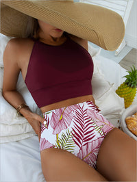 Justina® | High neck bikini top with hot thong
