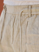 Men's Wide-Leg Linen Trousers – Drawstring Casual Summer Pants