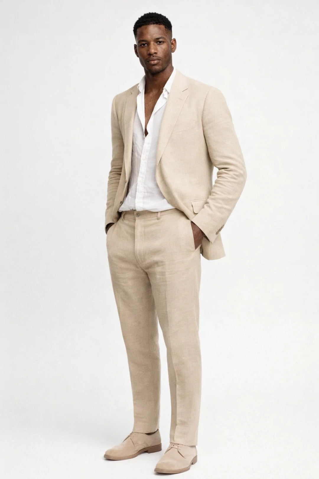 Men’s Two-Piece Set – Regular Fit Round Neck Casual Everyday Style