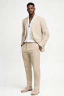 Men’s Two-Piece Set – Regular Fit Round Neck Casual Everyday Style