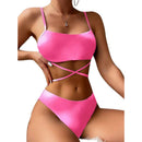 Luciana® | 3-Piece Bikini Swimsuit With Laces And Beach Skirt