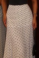 Ruffled Polka Dot Mermaid Skirt