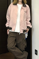 American Color Block Notch Collar Jacket
