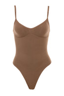 Sculpting Thong Bodysuit – Mocha