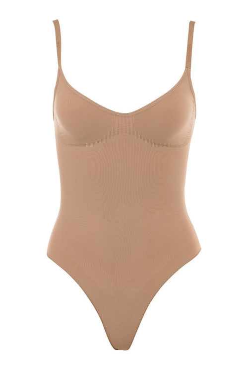 Sculpting Full Brief Bodysuit – Cafe au Lait