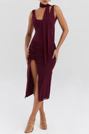 Allure Mesh Panel Slip Dress
