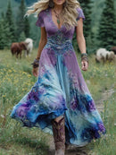 Mavis™ – Elegant Floral Maxi Dress