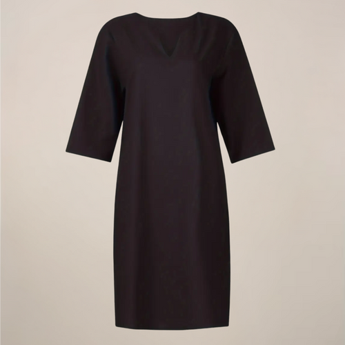 Women’s V-Neck Midi Summer Dress – Button Front with Relaxed Fit
