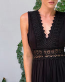 Stella™ - Comfy V-Neck Lace Tank Dress