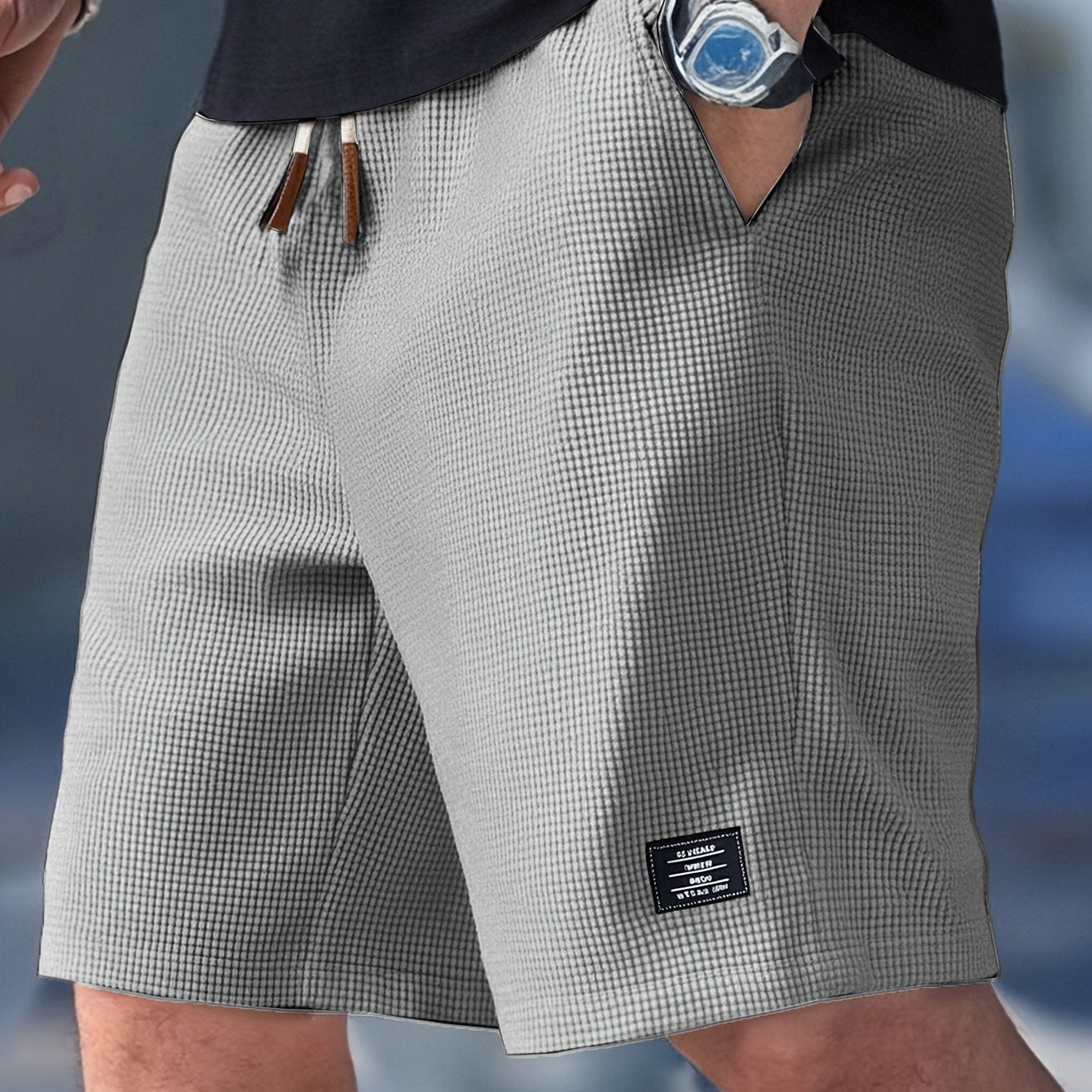 Men's Lightweight Summer Casual Shorts – Breathable Elastic Waist Shorts