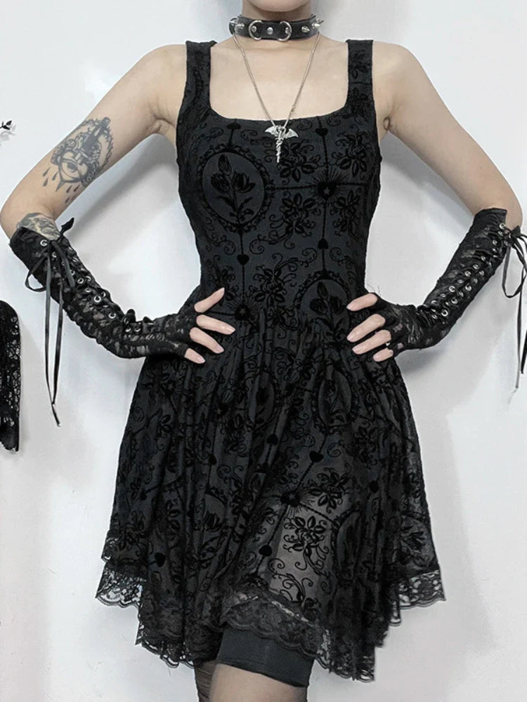 2024 Summer New Harajuku Retro Sexy Wrapped Hip Mini Dress Y2K Vintage – Whitmorelane