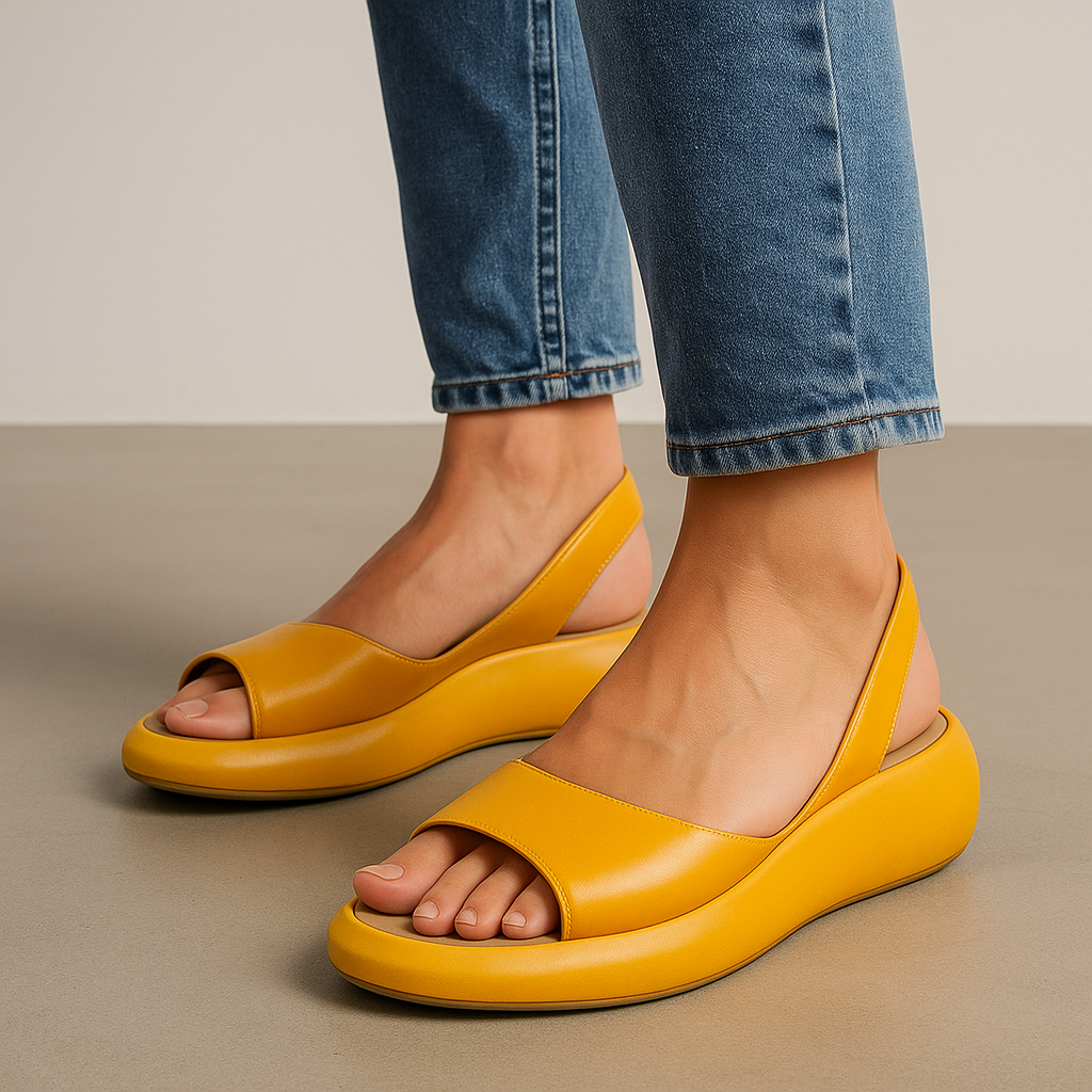 Women's Lightweight Open-Toe Platform Sandals – Anti-Slip Comfort Sole