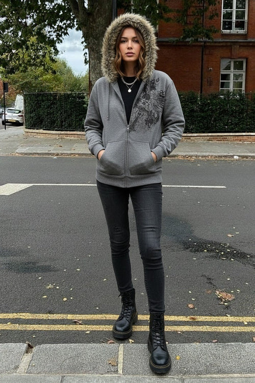 American Gothic Skeleton Bone Hoodie