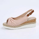 Women's Orthopedic Pointed-Toe Platform Sandals – Stylish Buckle Comfort Shoes