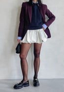 Cotton A-Line High Waist Versatile Mini Skirt
