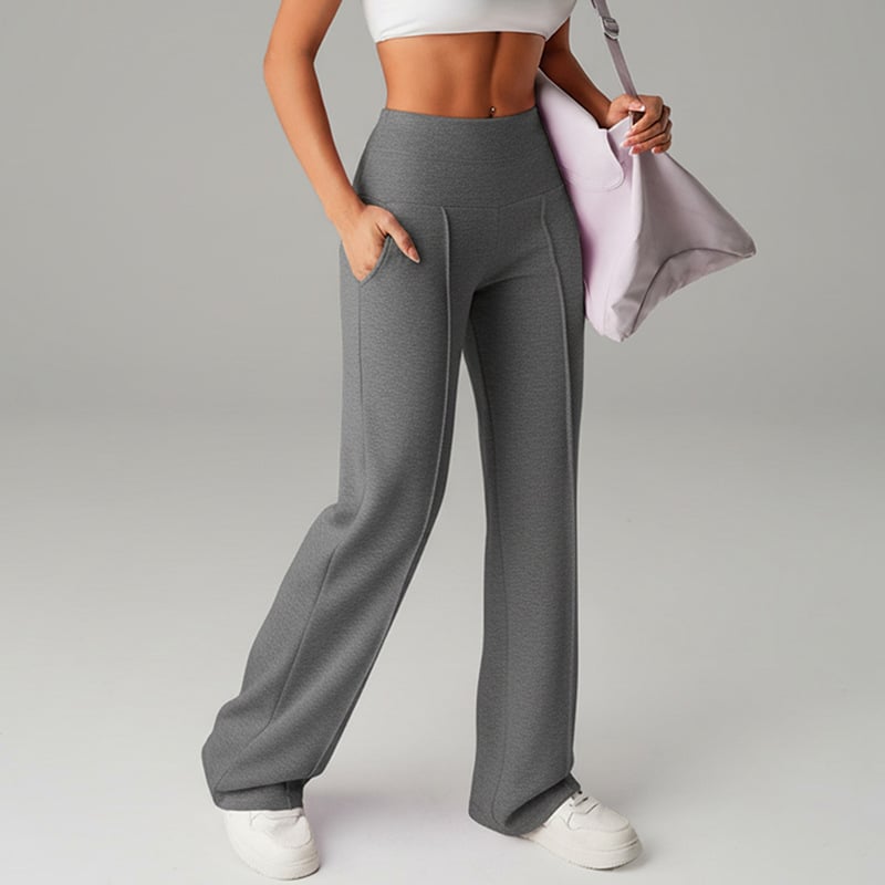 Women's Straight Leg Jogger Trousers – Casual Comfortable Everyday Pants