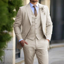 Men’s 3-Piece Set – Business Blazer Cardigan Trousers Smart Casual Formal Style