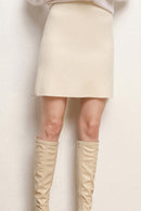 Wool A-Line Mini Skirt
