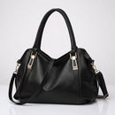 Women's Wide Leather Handbag With Long Strap – Stylish Shoulder Bag