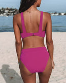 Kristel® | Solid Color High Waist Bikinis