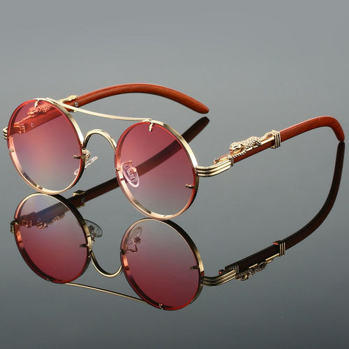 Retro Round Metal Sunglasses