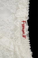 Hot Girl Lace Tiered Mesh Stylish Slim Midi Skirt