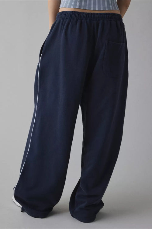 Women's Long Embroidered Relaxed Knit Pants – Effortless Chic Comfort