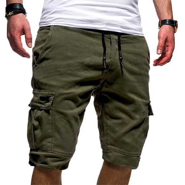 Men's Slim Fit Cargo Shorts With Multi-Pocket Design – Casual Utility Shorts
