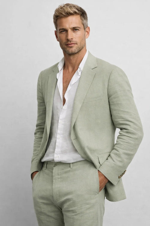 Men’s Two-Piece Set – Regular Fit Round Neck Casual Everyday Style