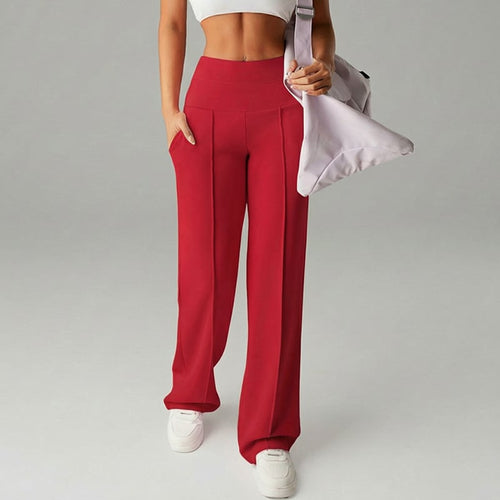 Women's Straight Leg Jogger Trousers – Casual Comfortable Everyday Pants
