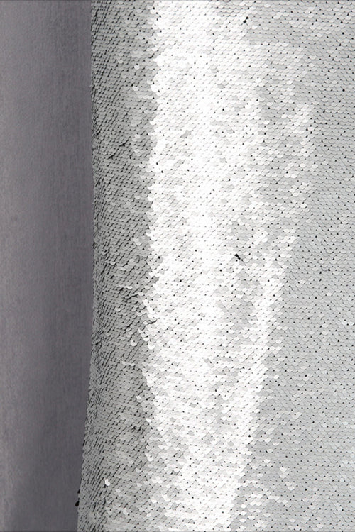 Metallic Sequin High Waisted Pencil Skirt