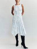 Women's Round Neck Short Vest & Skirt Two-Piece Set – Chic Summer Outfit