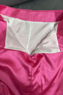 Satin A-Line Ruched High-Waist Mini Skirt