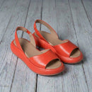 Women's Open-Toe Comfort Sandals – Synthetic Leather Summer Slides
