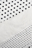 Sheer Polka Dot Asymmetrical Skirt