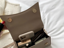 Women's Leather Crossbody Midi Bag – Elegant Everyday Shoulder Handbag