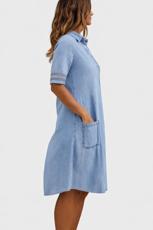 Bretagne Flattering Denim Dress