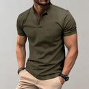 Mens Slim Fit Polo Shirt Casual Short Sleeve – Modern Stretch Top