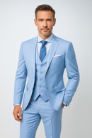 Men’s Three-Piece Suit – Elegant Gilet Slim Fit Formal Tailored Style