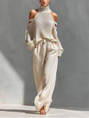 Chic Beige Women's Loungewear Set: Effortless Comfort for Any Occasion 0