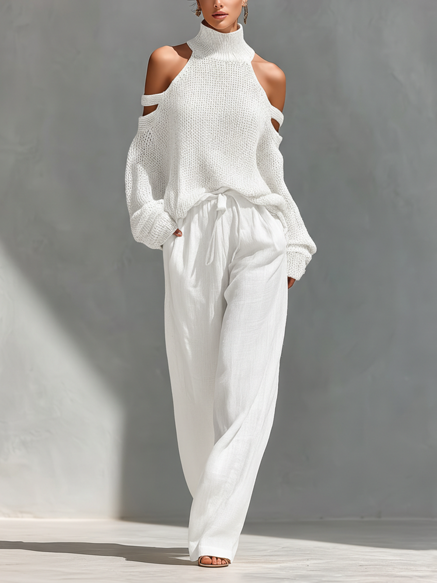 Chic Beige Women's Loungewear Set: Effortless Comfort for Any Occasion 3