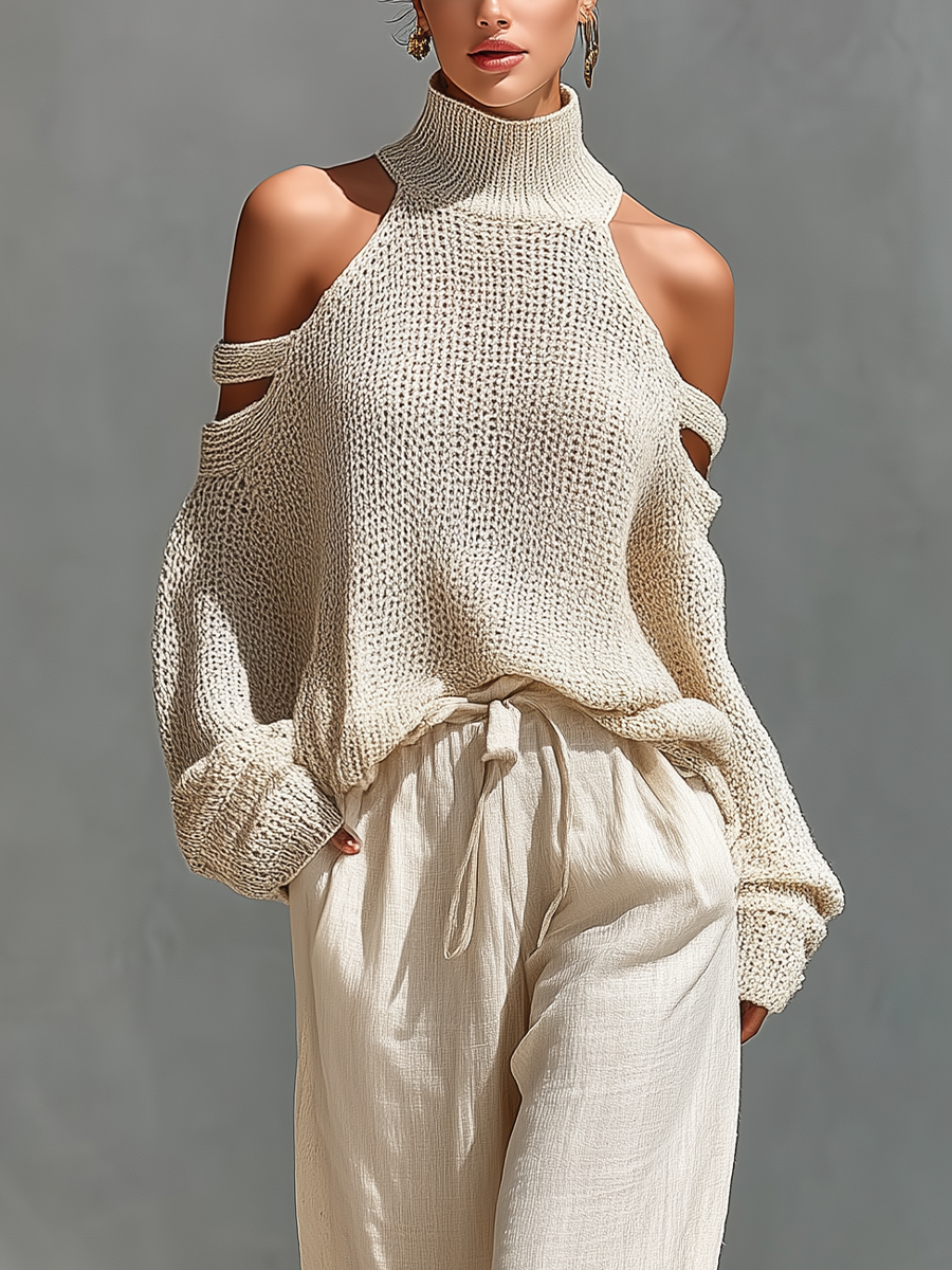 Chic Beige Women's Loungewear Set: Effortless Comfort for Any Occasion 4