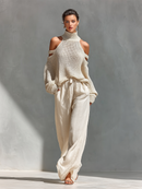 Chic Beige Women's Loungewear Set: Effortless Comfort for Any Occasion 6