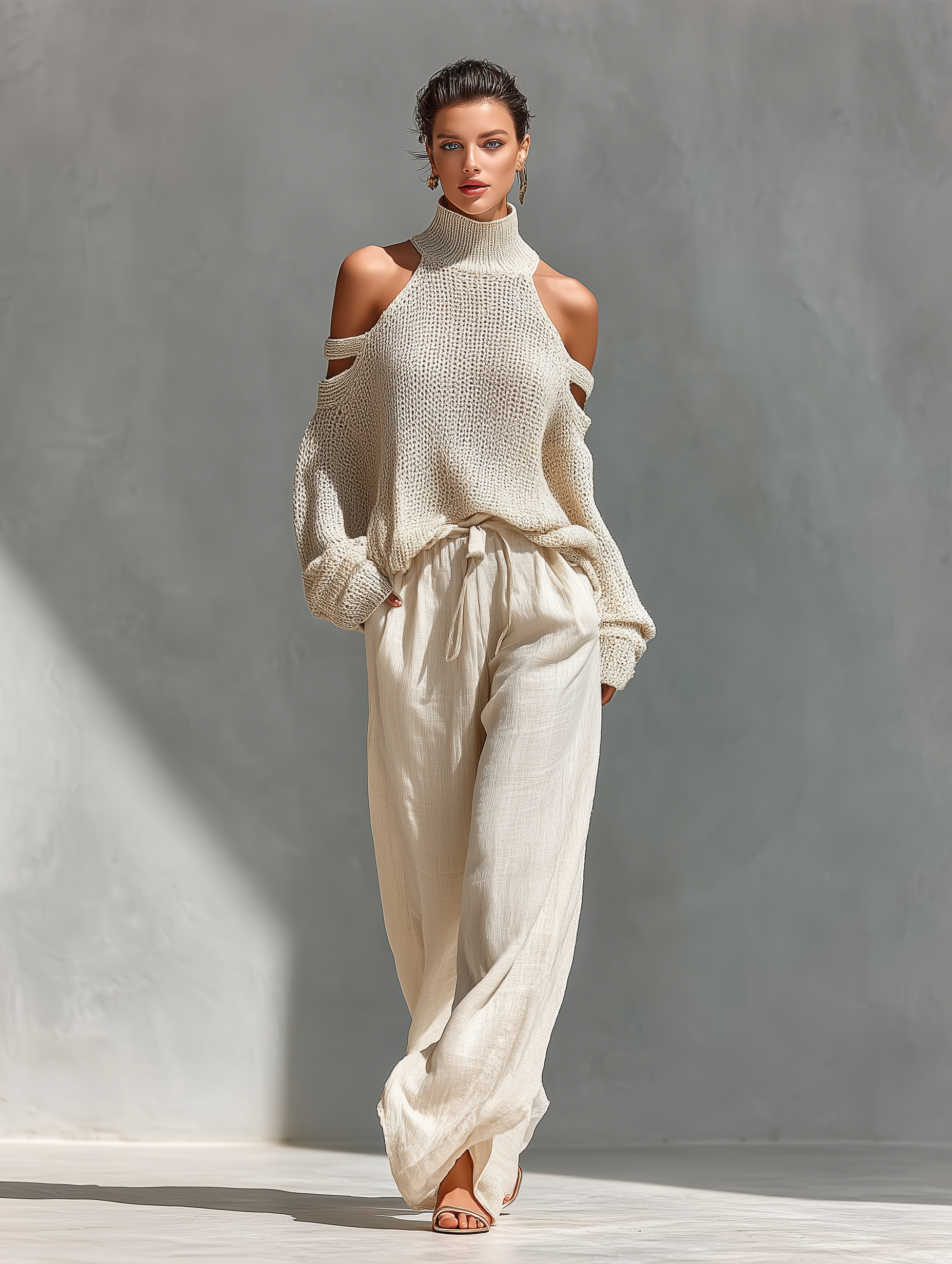 Chic Beige Women's Loungewear Set: Effortless Comfort for Any Occasion 6