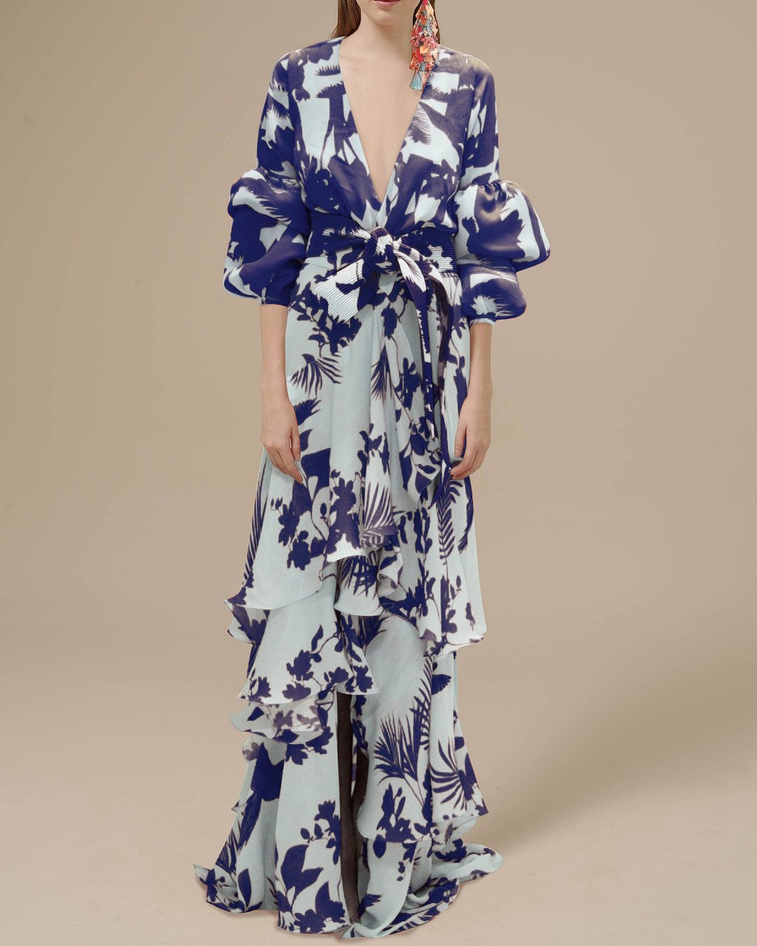 Chic Printed Chiffon Maxi Dress: Effortless Style for Summer Events 3