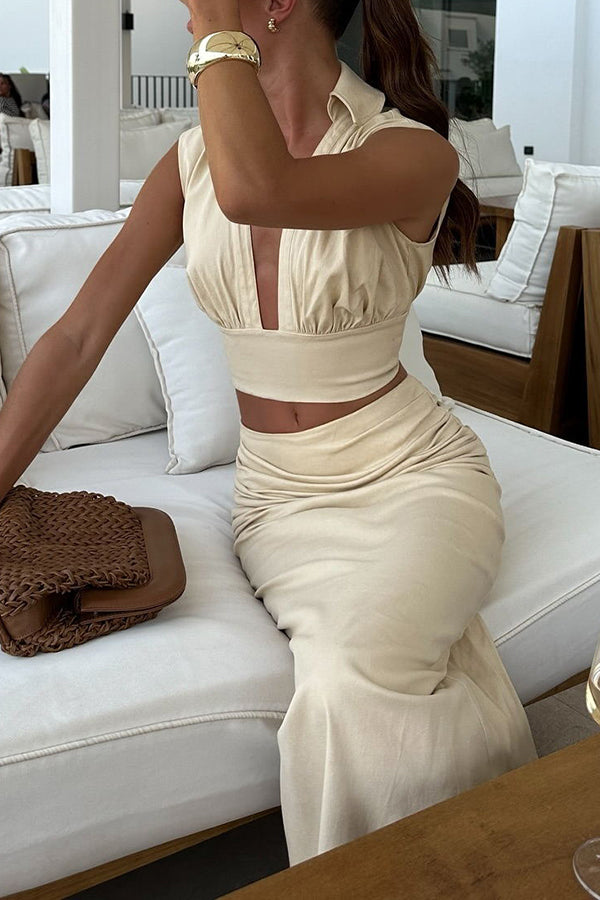 Chic Women's Co-ord Set - Stylish Two Piece Sets in Lightweight Fabric for Effortless Elegance and Versatile Styling 2