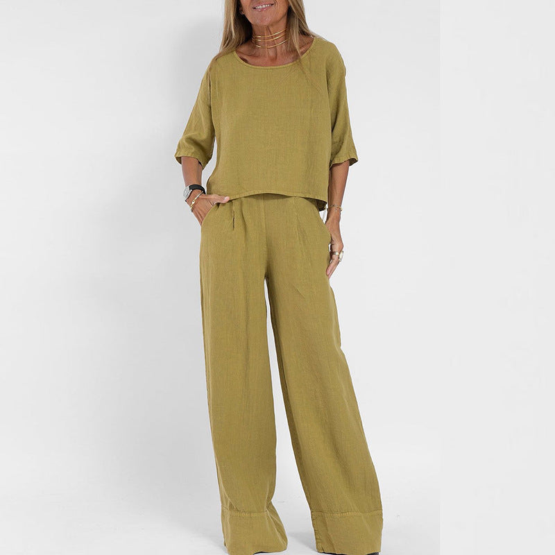 Chic Women's Loungewear Set: Effortless Style for Summer Days 2