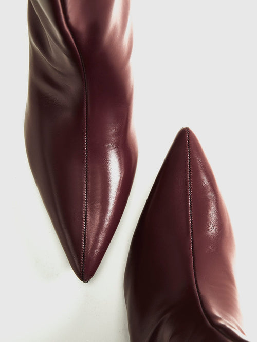 Dames Ankle Boots Bordeaux 2