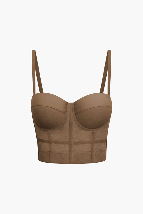 Dames Bustier Top With Underwire 0