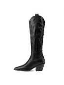 Dames Cowboy Boots Black 2